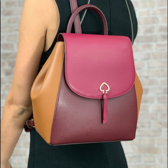 kate spade Handbags - KATE SPADE ADEL MEDIUM FLAP LEATHER BACKPACK BAG